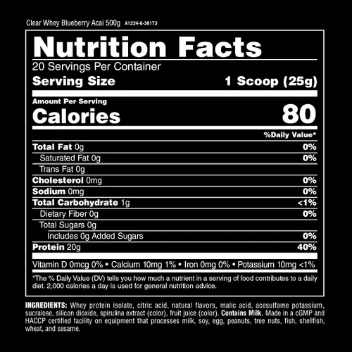 Miniatura 3 de Polvo de Proteína Aislada de Suero Claro - Fácil de Digerir y Mezclar, 5g BCAA, Delicioso y Jugoso, Bebida Refrescante para Cualquier Momento