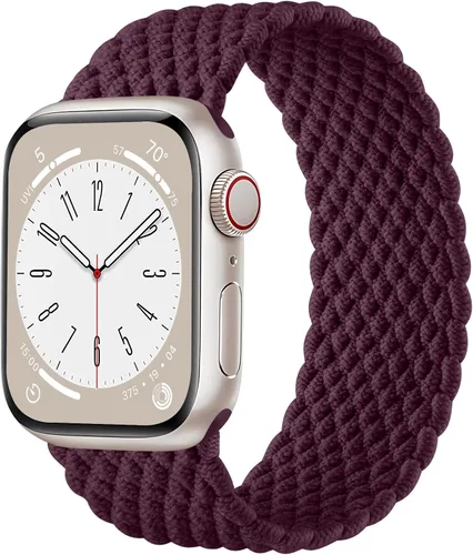 Miniatura 18 de Zedoli Correas trenzadas Solo Loop para Apple Watch Band de 1.496 pulgadas, 1.575 pulgadas, 1.614 pulgadas, 1.654 pulgadas, 1.732 pulgadas, 1.772