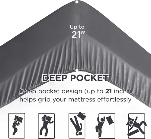 Miniatura 17 de Bedsure Protector de colchón beige individual XL – Cubrecolchón suave para dormitorio universitario, protector de cama individual extra largo