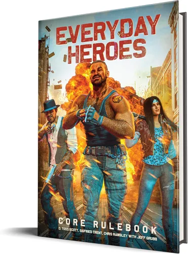 Miniatura 8 de Evil Genius Games Everyday Heroes: GM Screen - El juego de rol, accesorio de RPG Gamemaster, pantalla de 4 paneles, juegos de genio malvado