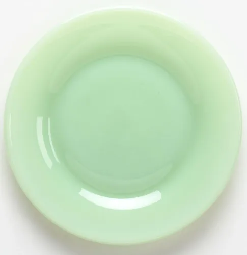 Miniatura 6 de Patrón simple y simple - Plato para pan/ensalada/cena - Mosser Glass (8 pulgadas, jade)