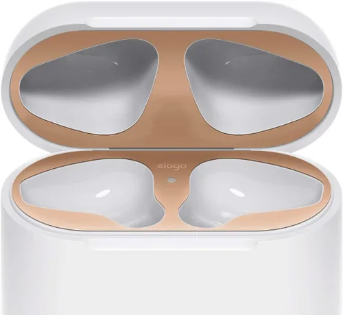 Miniatura 10 de elago – Protector antipolvo para AirPods (chapado en oro de 18 quilates, protege los AirPods de restos de hierro y metal, aspecto lujoso)