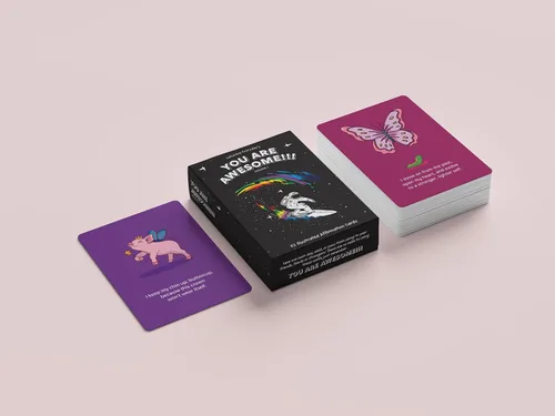 Miniatura 2 de ¡Eres increíble! Volumen 1 divertidas tarjetas de afirmación positiva ilustradas. 52 mensajes inspiradores y motivacionales diarios
