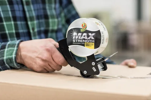 Miniatura 5 de Duck Max Strength Recambio de Cinta de Embalaje Transparente - Cinta de Embalaje de Máxima Resistencia para Uso Pesado para Cajas de Envío y Mudanza