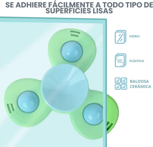 Miniatura 7 de 3 piezas Juguetes giratorios de ventosa para niños de 1 a 2 años, Juguetes giratorios para bebés de 12 a 18 meses, juguetes sensoriales para niños