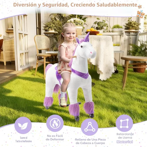 Miniatura 7 de Paseo en unicornio en juguetes, Paseo en unicornio para niñas de 6 años hasta adultas, Paseo en unicornio en juguetes, Unicornio mecánico de peluche