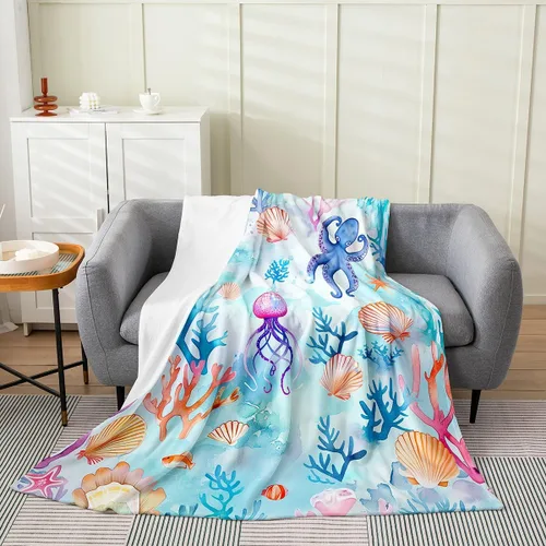 Miniatura 54 de Erosebridal Hammerhead Shark Flannel Blanket 40x50 Marine Life Fuzzy Plush Throw for Sofa Couch Hammerhead Shark Lover Gifts Ocean Sealife Fleece