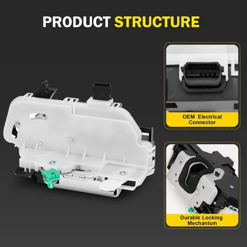 Miniatura 6 de Actuador de pestillo de bloqueo de puerta delantera izquierda lado del conductor compatible con F-150 Lobo Taurus Lincoln Mark LT 9L3Z5421813A
