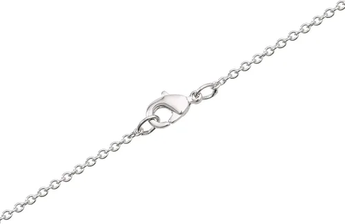 Miniatura 4 de Disney Mickey Mouse and Minnie Mouse - Collar clásico con colgante de corazón chapado en plata 18 pulgadas
