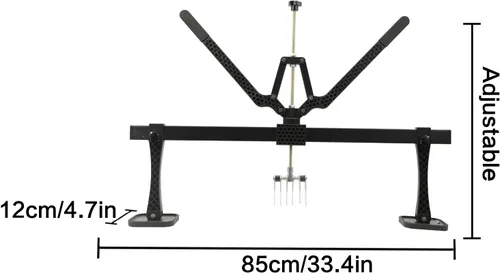 Miniatura 7 de 33.465 in Car Dent Pull Lever Bar Kit 6 Garra Gancho Extractor Anillos Aluminio Auto Cuerpo US (negro)