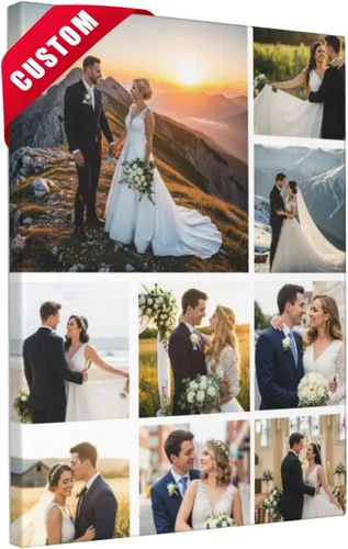 Miniatura 10 de Nxwdwqa Impresiones en Lienzo Personalizadas con Tus Fotos Impresas, Arte de Pared en Lienzo Personalizado, Sube Tu Foto al Arte de Pared, Regalo