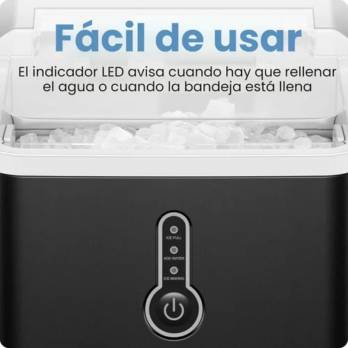 Miniatura 4 de Iceman by Chefman Nugget Ice Maker - Máquina para hacer hielo de guijarros, 26 libras en 24 horas, lista en 6 minutos, cesta de hielo extraíble