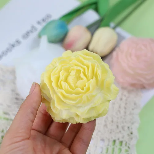 Miniatura 2 de Tone Fun Moldes de silicona para velas de peonía 3D para hacer velas, resina, velas de aromaterapia, jabón de cera hecho a mano, decoración
