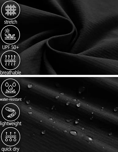 Miniatura 50 de Pantalones de senderismo para hombre, convertibles, con cremallera, ligeros, impermeables, de secado rápido, pesca al aire libre, viajes, safari