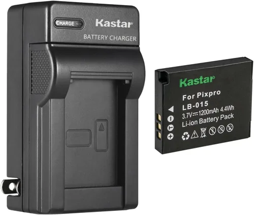 Miniatura 11 de Kastar Paquete de 2 baterías LB015 y cargador de pared CA de repuesto para batería recargable de iones de litio Kokad LB-015 y cámara digital Kokad