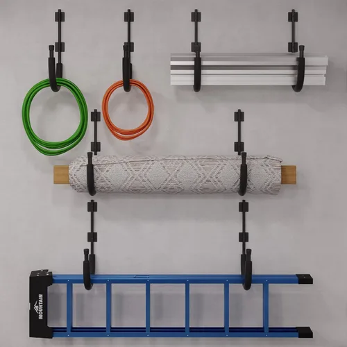 Miniatura 4 de Paquete de 2 ganchos de almacenamiento para kayak, perchas de pared para kayak con capacidad de 100 libras por par para tablas de remo, tablas