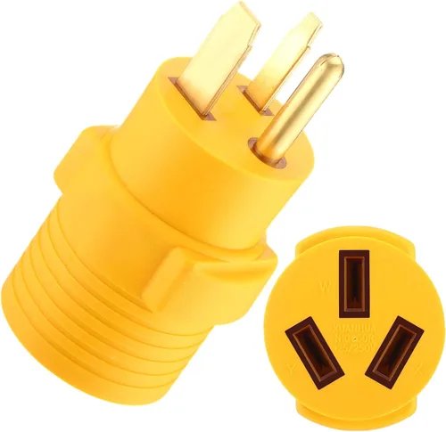Miniatura 11 de Kanayu Adaptador de Secadora de 30 Amperios Compatible con Nema 6-50p a 10-30r Adaptador de Enchufe Macho de 3 Clavijas a Receptáculo Hembra de 3