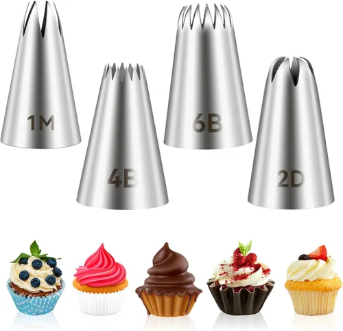 Miniatura 17 de 3 piezas puntas para decorar pasteles 1M, suministros de decoración, boquillas para crema de mantequilla, glaseado, pasteles de cumpleaños, cupcakes