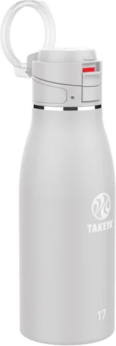 Miniatura 7 de Takeya Traveler - Taza de café de viaje de acero inoxidable con tapa abatible (25 onzas, ónix) – Taza aislada a prueba de fugas para café y té Ónice
