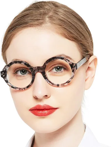 Miniatura 8 de OCCI CHIARI Lentes de lectura con bloqueo de luz azul 3.00 para mujer, lentes de lectura para computadora 3.0 con bisagra de resorte