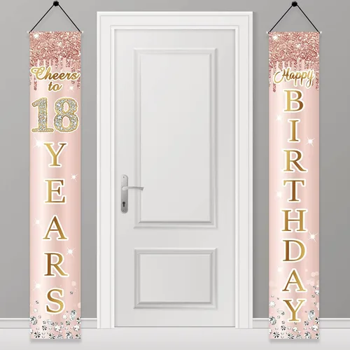 Miniatura 11 de Decoración de cumpleaños número 13 para niñas, cartel de feliz cumpleaños de 13 adolescentes, suministros para fiesta, telón de fondo de cumpleaños