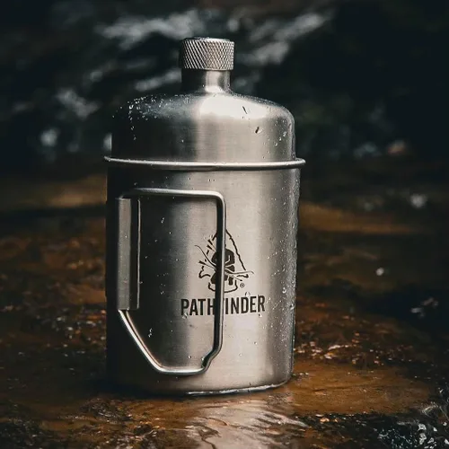 Miniatura 6 de The Pathfinder School Taza de Anidación de Acero Inoxidable y Cantimplora Scout M34 - Equipo y Suministros de Supervivencia - Equipo Bushcraft