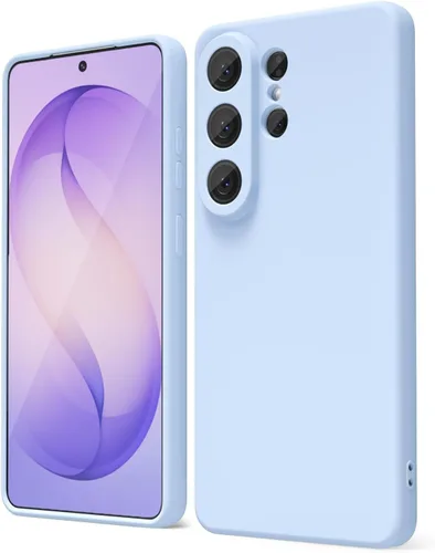 Miniatura 154 de oakxco Funda para teléfono Samsung Galaxy S21 Ultra con agarre de silicona líquida, bonita funda delgada y delgada de goma suave de TPU lisa