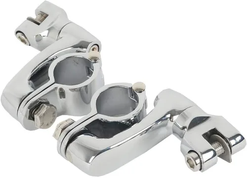 Miniatura 15 de TCT-MOTORPARTS Soportes de clavijas de pie de barra de carretera negro para Harley Touring 22/25/32/1.378 in