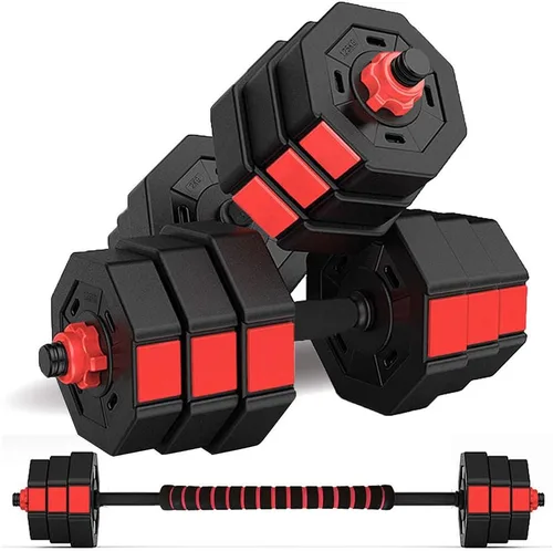 wolfyok Juego de mancuernas, pesas ajustables 3 en 1, 44 libras/66 libras, equipo de gimnasio en casa para hombres y mujeres, gimnasio,
