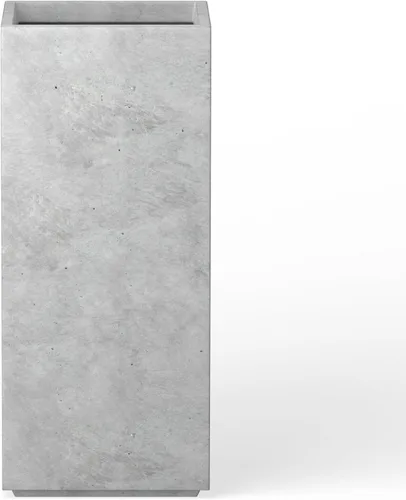 Miniatura 12 de Kante Maceta rectangular de hormigón de 20.3 pulgadas de alto, moderna maceta de diámetro cuadrado con orificio de drenaje y tapón de goma