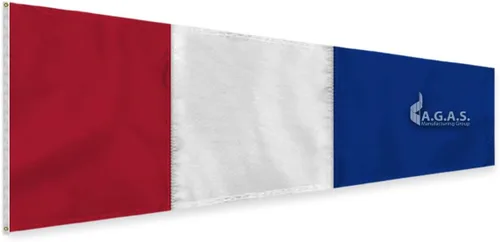 Miniatura 5 de Código de señales AGAS No 3 banderines – 2 pies x 4.5 pies – 200 nailon impreso – bordes cosidos cuádruples – Ojales de latón macizo – Bandera