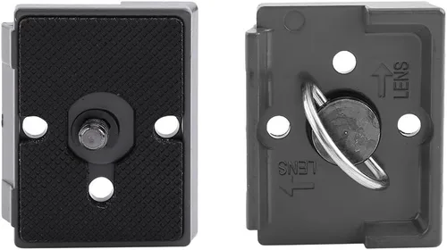 Miniatura 3 de Tbest Manfrotto - Placa de liberación rápida, soporte para cámara, orificio para tornillo de 1/4, compatible con cámara, trípode