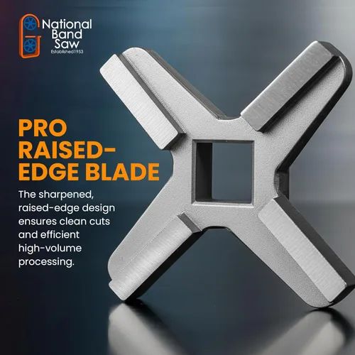 Miniatura 5 de National Band Saw #22 Cuchillo picador de carne – Cuchillas de repuesto duraderas compatibles con Berkel, Biro, Butcher Boy, Chop Rite, General
