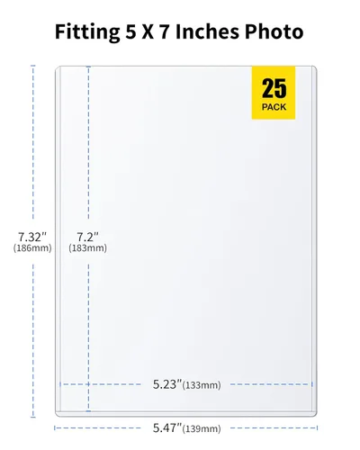 Miniatura 4 de Toploader de 5 x 7 – Protectores de fotos rígidos transparentes para tus recuerdos preciosos – Fundas de plástico duro duraderas, paquete de 25