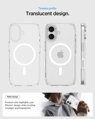 Miniatura 298 de Spigen Funda para iPhone 13 Mini, ultra híbrida MagFit [antiamarilleo] [compatible con Magsafe] - Transparente