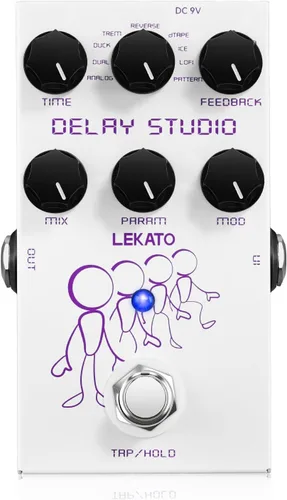 Miniatura 13 de LEKATO Looper - Pedal de guitarra, pedal afinador de bucle, 9 bucles, 40 minutos, tiempo de grabación, sobrecargas ilimitadas para guitarra