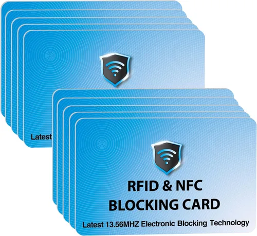 Miniatura 16 de SaiTech IT Paquete de 5 Tarjetas de Bloqueo RFID, Una Tarjeta Protege Toda la Billetera y Cartera, Protector de Tarjetas de Débito y Crédito