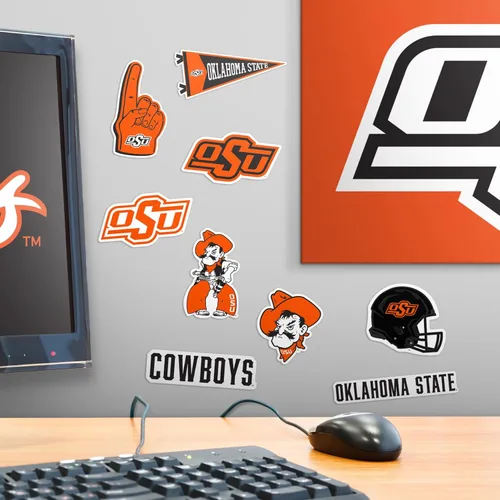 Miniatura 6 de Oklahoma State University - Paquete variado de 50 calcomanías de vinilo grandes de lujo, para laptop, botella de agua, álbumes de recortes, tableta