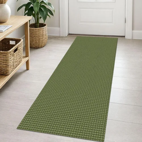 Miniatura 162 de EARTHALL Alfombra de pasillo 3x14 pies, alfombras lavables extra largas para pasillos, tejidas, antideslizante, alfombra trenzada para entrada