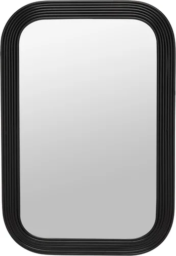 SAFAVIEH Home Collection Ahna - Espejo de pared rectangular decorativo negro de 24 x 36 pulgadas para dormitorio, sala de estar, baño, entrada