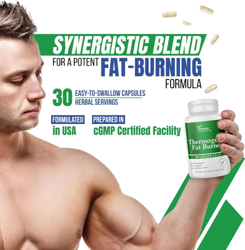 Miniatura 7 de Quemador de grasa termogénico para mujeres y hombres, píldoras de dieta magra brasileña Supresor del apetito y potenciador del metabolismo con té