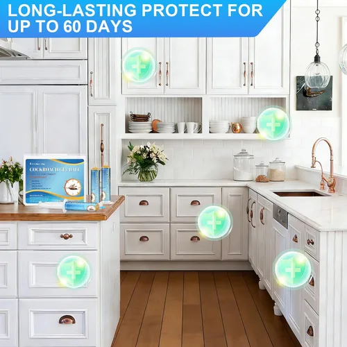 Miniatura 4 de Paquete de 6 cebo de gel para cucarachas grandes, mata cucarachas en interiores, cebo para cucarachas para el hogar, cocina en interiores, perfecto