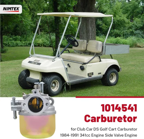 Miniatura 2 de NIMTEK Carburador para Club Car DS Carburador de carrito de golf 1984-1991 341cc Motor de válvula lateral de motor Reemplazar 1014541 1012508
