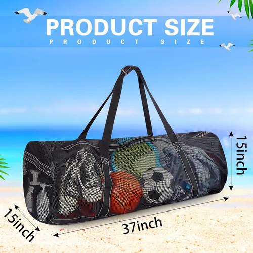 Miniatura 2 de Kacctyen Large Mesh Dive Bag 37 x 15 x 15 Inches Scuba Gear Bags for Diving, Snorkeling, Travel, Beach, Sports Storage with Pocket