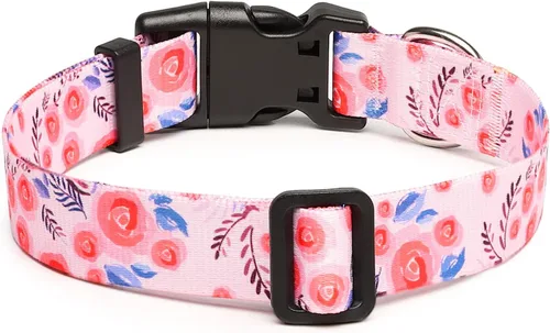 Miniatura 97 de Mercano Collar ajustable para perro, patrones de diseño especial, nailon suave, cómodo y resistente, collar para mascotas para perros pequeños