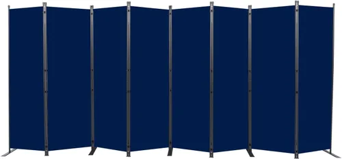 Miniatura 20 de CHOSENM Divisor de pared, 4 paneles divisores de habitación y pantallas de privacidad plegables con pies de soporte más anchos, pantalla de Gris