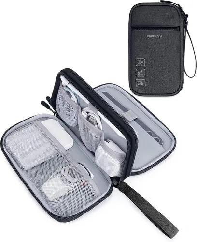 BAGSMART Organizador de cables de viaje Organizador de cables de viaje Bolso Organizador electrónico Bolso Organizador de viaje, Esenciales de viaje