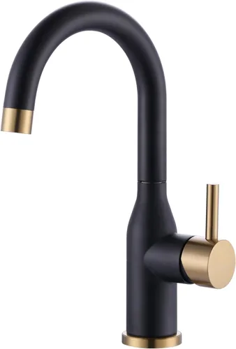 Miniatura 11 de WOWOW Grifo de Fregadero de Barra de Una Sola Manija, Grifo de Barra de 1 Orificio, Grifo de Cocina Pequeño de Níquel Cepillado, Grifo Comercial