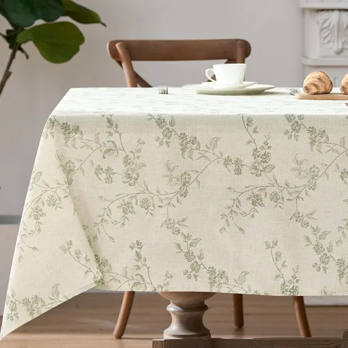 Miniatura 28 de jinchan Camino de mesa de lino floral para cocina, granja, 13 x 90 pulgadas, para isla de cocina, mesa de comedor, decoración interior y exterior, 1