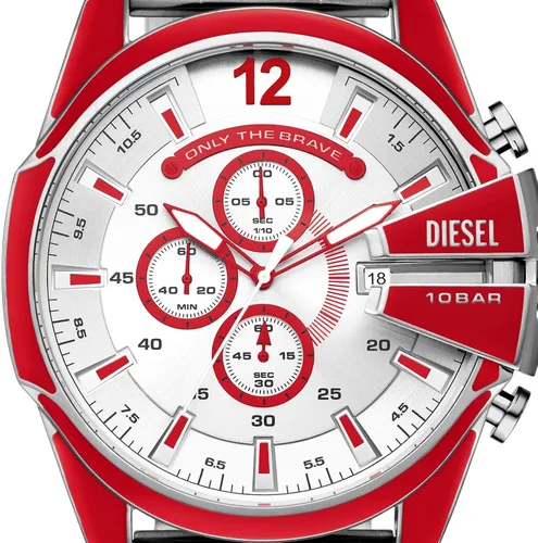 Miniatura 5 de Diesel Mega Chief Reloj de acero inoxidable para hombre con movimiento analógico o digital